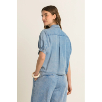 Expresso Blouse Light Blue Denim